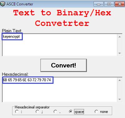 text to binary